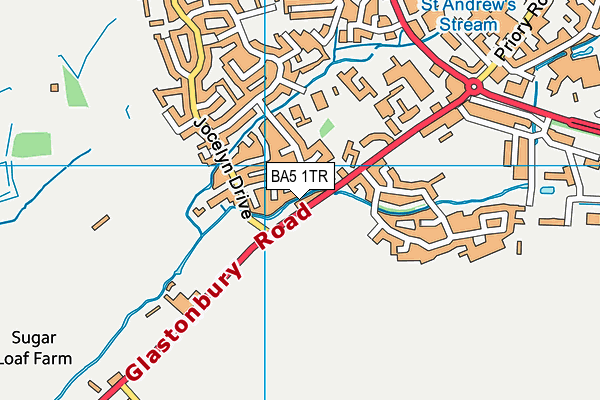 BA5 1TR map - OS VectorMap District (Ordnance Survey)