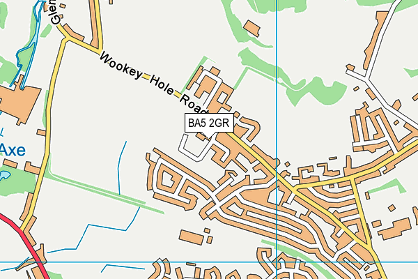 BA5 2GR map - OS VectorMap District (Ordnance Survey)