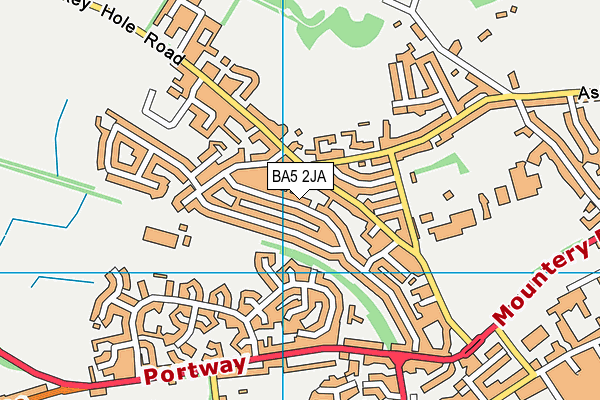 BA5 2JA map - OS VectorMap District (Ordnance Survey)