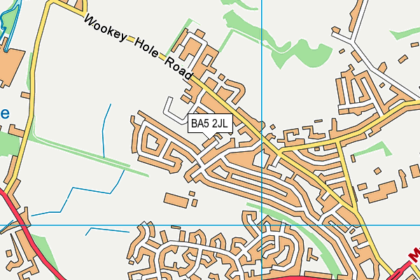 BA5 2JL map - OS VectorMap District (Ordnance Survey)