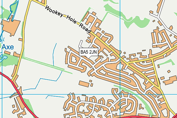 BA5 2JN map - OS VectorMap District (Ordnance Survey)