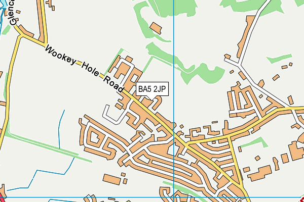 BA5 2JP map - OS VectorMap District (Ordnance Survey)