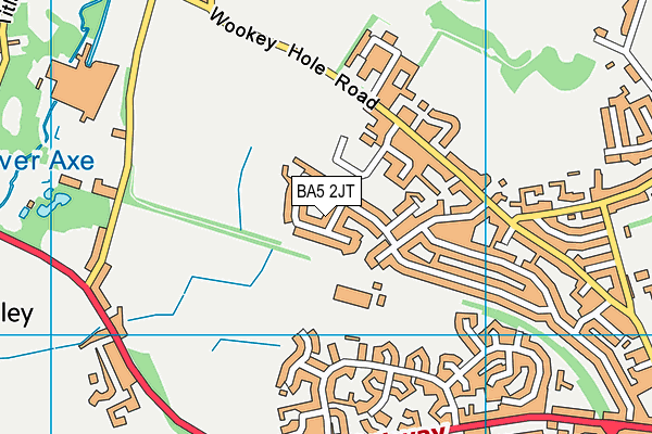 BA5 2JT map - OS VectorMap District (Ordnance Survey)
