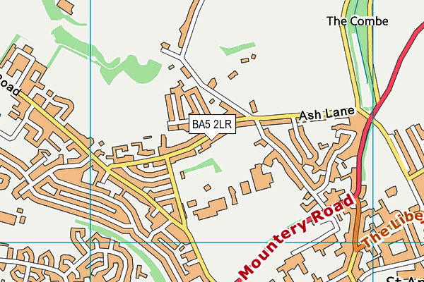 BA5 2LR map - OS VectorMap District (Ordnance Survey)