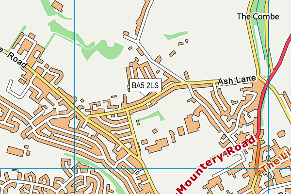 BA5 2LS map - OS VectorMap District (Ordnance Survey)