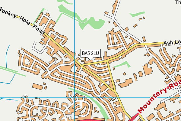 BA5 2LU map - OS VectorMap District (Ordnance Survey)