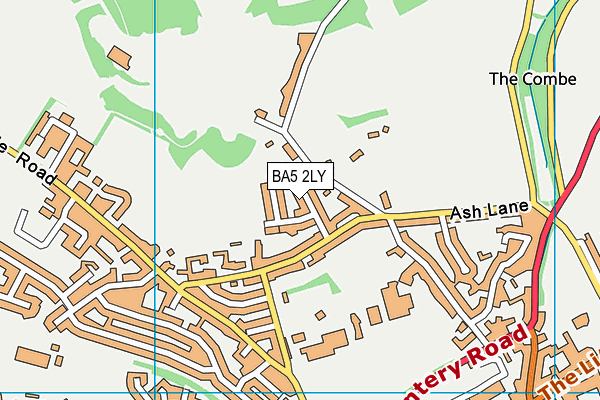 BA5 2LY map - OS VectorMap District (Ordnance Survey)