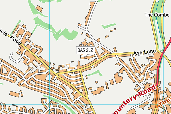 BA5 2LZ map - OS VectorMap District (Ordnance Survey)