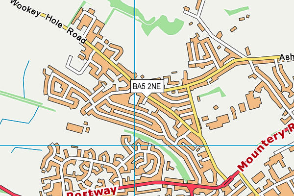 BA5 2NE map - OS VectorMap District (Ordnance Survey)