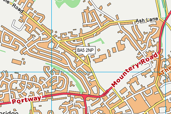 BA5 2NP map - OS VectorMap District (Ordnance Survey)