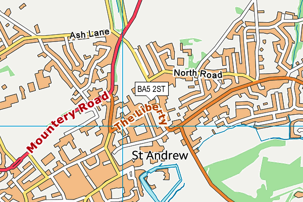 Wells Cathedral School map (BA5 2ST) - OS VectorMap District (Ordnance Survey)