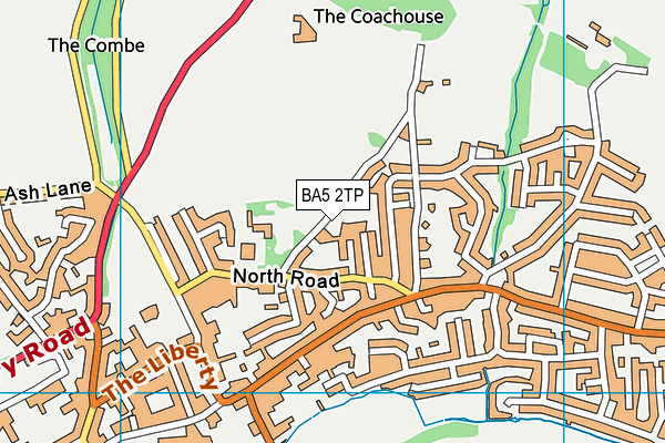 BA5 2TP map - OS VectorMap District (Ordnance Survey)