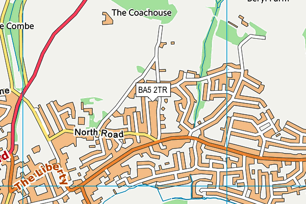 BA5 2TR map - OS VectorMap District (Ordnance Survey)