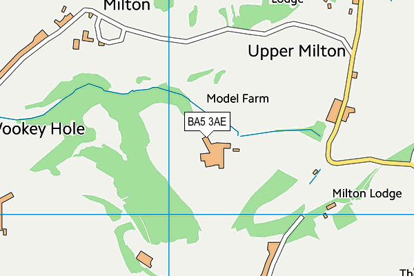 BA5 3AE map - OS VectorMap District (Ordnance Survey)