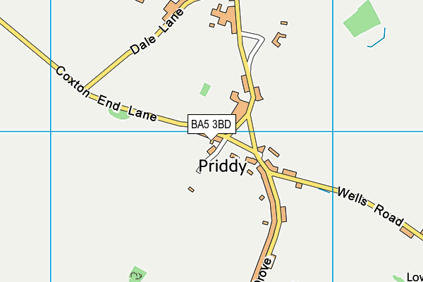 BA5 3BD map - OS VectorMap District (Ordnance Survey)