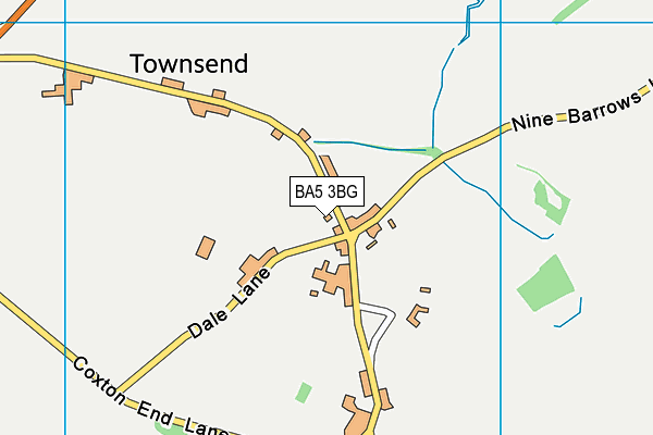 BA5 3BG map - OS VectorMap District (Ordnance Survey)
