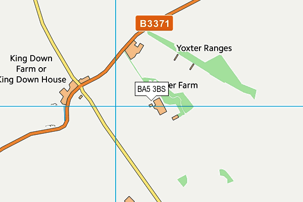 BA5 3BS map - OS VectorMap District (Ordnance Survey)