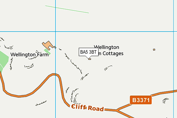 BA5 3BT map - OS VectorMap District (Ordnance Survey)