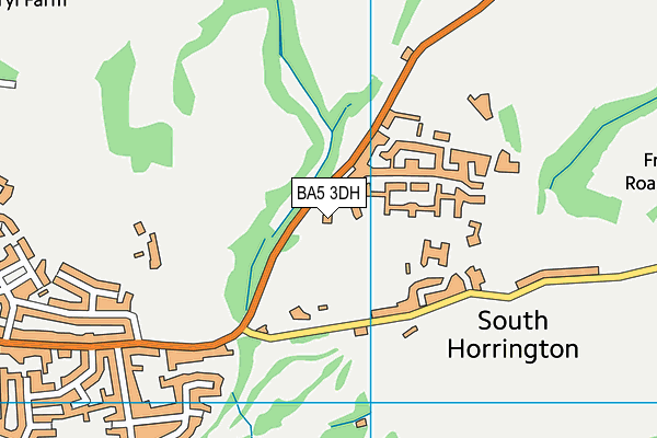 BA5 3DH map - OS VectorMap District (Ordnance Survey)