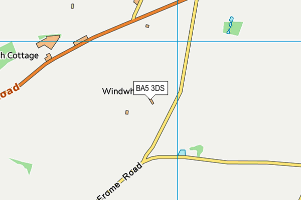 Wells (Somerset) Golf Club Ltd map (BA5 3DS) - OS VectorMap District (Ordnance Survey)
