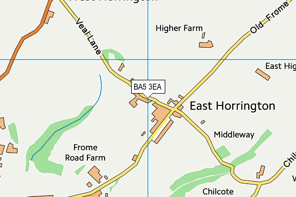 BA5 3EA map - OS VectorMap District (Ordnance Survey)