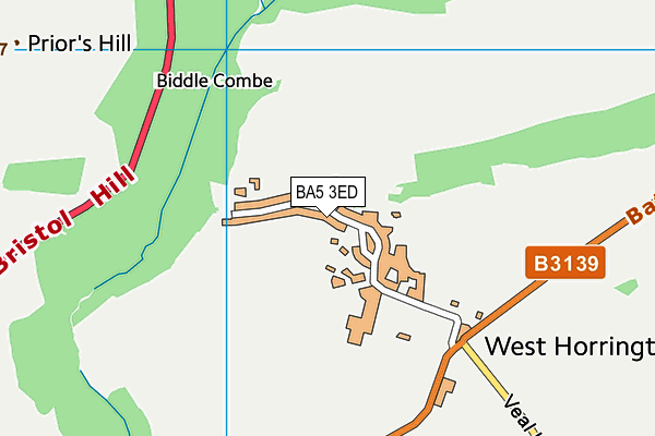BA5 3ED map - OS VectorMap District (Ordnance Survey)