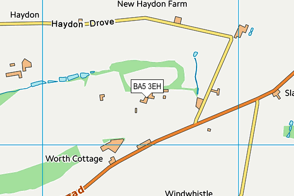 BA5 3EH map - OS VectorMap District (Ordnance Survey)