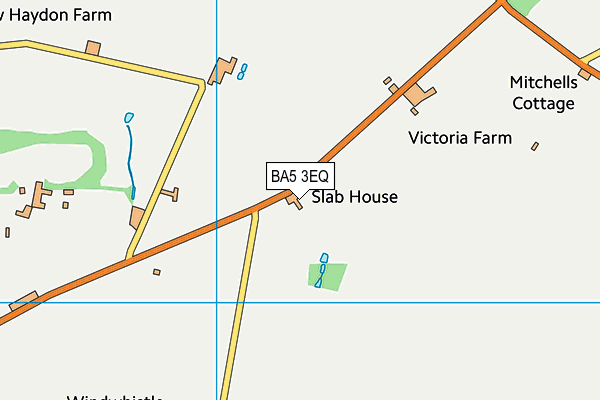 BA5 3EQ map - OS VectorMap District (Ordnance Survey)