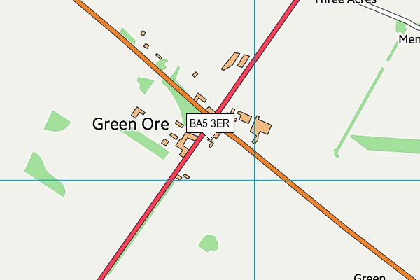 BA5 3ER map - OS VectorMap District (Ordnance Survey)