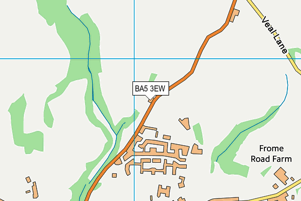 BA5 3EW map - OS VectorMap District (Ordnance Survey)