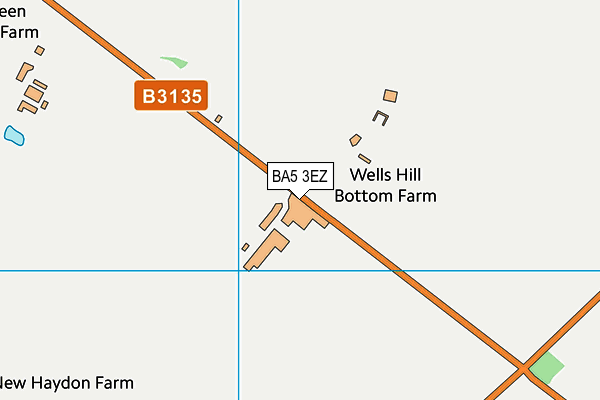 BA5 3EZ map - OS VectorMap District (Ordnance Survey)