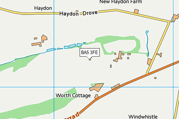 BA5 3FE map - OS VectorMap District (Ordnance Survey)