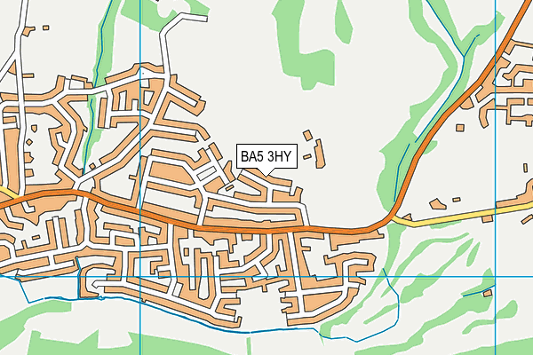 BA5 3HY map - OS VectorMap District (Ordnance Survey)