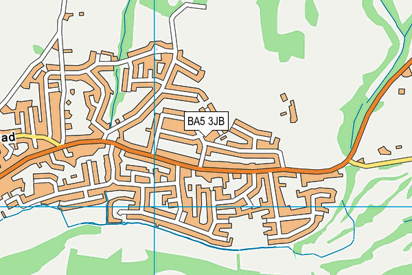 BA5 3JB map - OS VectorMap District (Ordnance Survey)