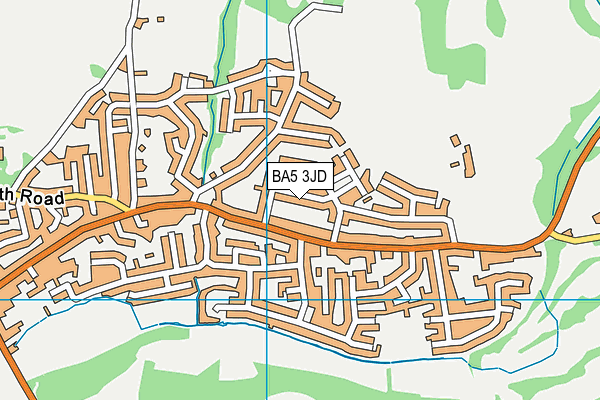 BA5 3JD map - OS VectorMap District (Ordnance Survey)