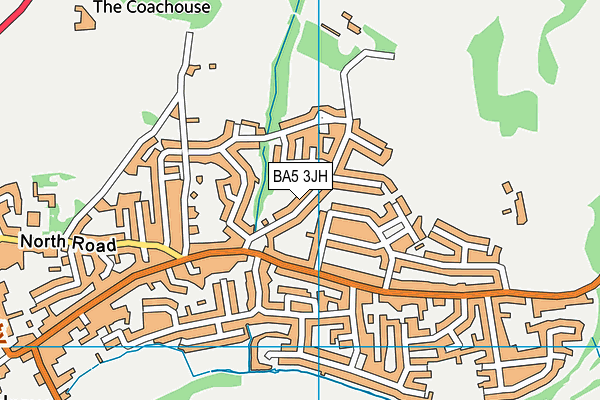 BA5 3JH map - OS VectorMap District (Ordnance Survey)