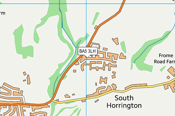 BA5 3LH map - OS VectorMap District (Ordnance Survey)