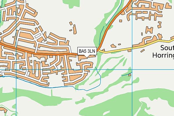 BA5 3LN map - OS VectorMap District (Ordnance Survey)