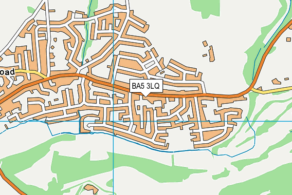 BA5 3LQ map - OS VectorMap District (Ordnance Survey)