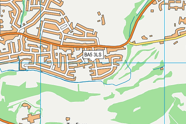 BA5 3LS map - OS VectorMap District (Ordnance Survey)