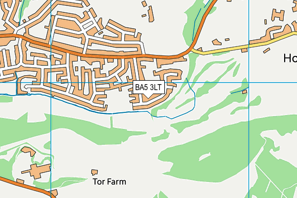 BA5 3LT map - OS VectorMap District (Ordnance Survey)
