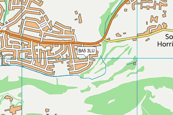 BA5 3LU map - OS VectorMap District (Ordnance Survey)