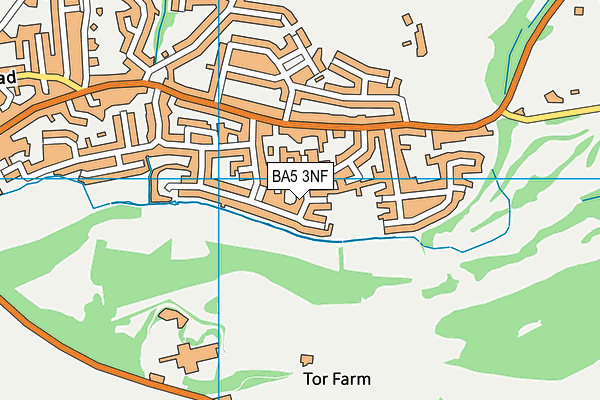 BA5 3NF map - OS VectorMap District (Ordnance Survey)