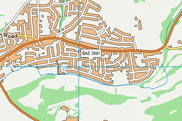BA5 3NH map - OS VectorMap District (Ordnance Survey)