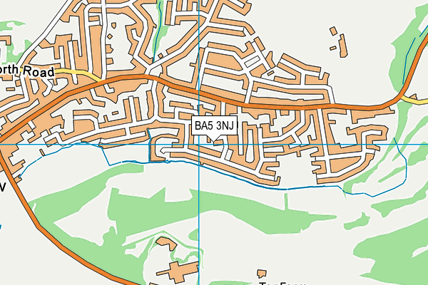 BA5 3NJ map - OS VectorMap District (Ordnance Survey)