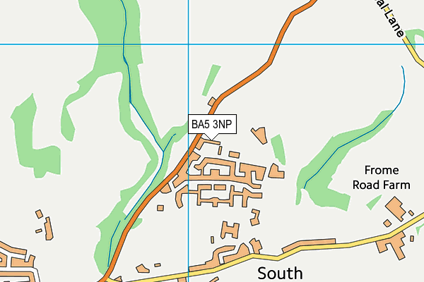 BA5 3NP map - OS VectorMap District (Ordnance Survey)