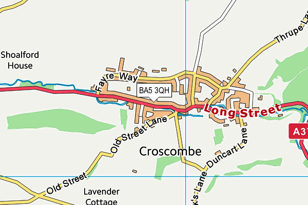 BA5 3QH map - OS VectorMap District (Ordnance Survey)