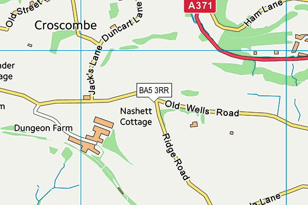 BA5 3RR map - OS VectorMap District (Ordnance Survey)