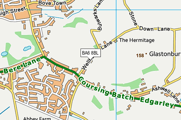 BA6 8BL map - OS VectorMap District (Ordnance Survey)