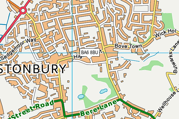 BA6 8BU map - OS VectorMap District (Ordnance Survey)